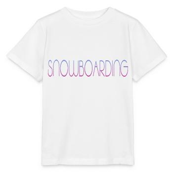 Snowboarding - Stanley/Stella Kinder T-Shirt MINI CREATOR  - Weiß - Vorne - Maike (125cm)