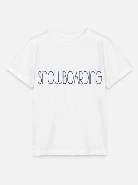 snowboarding boarden - Stanley/Stella Kinder T-Shirt MINI CREATOR  - Weiß