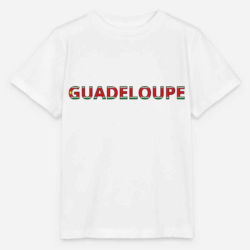 Drapeau guadeloupe - T-shirt bio MINI CREATOR Stanley/Stella Enfant - blanc