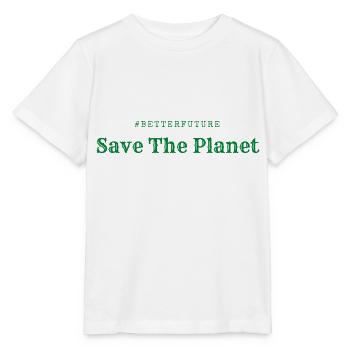 Save The Planet! - Stanley/Stella MINI CREATOR Kids’ T-Shirt - white - Front - Maike (125cm)