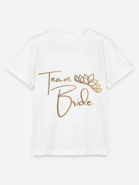 Team Bride - Junggesellenabschied - Stanley/Stella Kinder T-Shirt MINI CREATOR - Weiß