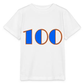100. 100 YEARS. 100th ANNIVERSARY. BIRTHDAY 100 - Stanley/Stella MINI CREATOR Kids’ T-Shirt - white - Front - Maike (125cm)