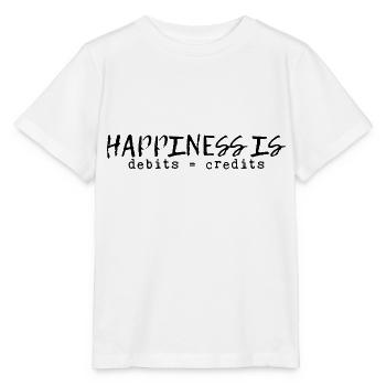 Happiness Is Debits Equals Credits 8 - Stanley/Stella MINI CREATOR Kids’ T-Shirt - white - Front - Maike (125cm)