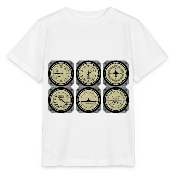 Flugzeug Pilot Fliegen Steuer Cockpit I Geschenk - Stanley/Stella Kinder T-Shirt MINI CREATOR  - Weiß - Vorne - Maike (125cm)