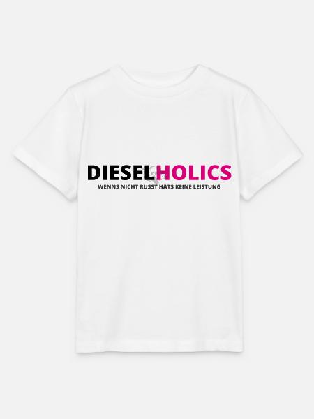 Dieselholics schwarz pink - Stanley/Stella Kinder T-Shirt MINI CREATOR - Weiß