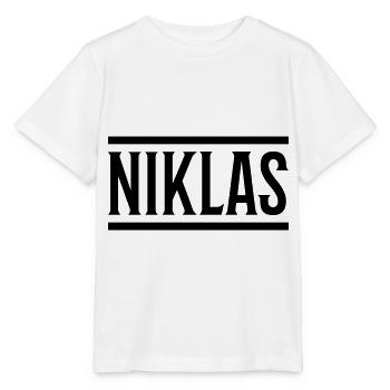 niklas name - Stanley/Stella Kinder T-Shirt MINI CREATOR  - Weiß - Vorne - Maike (125cm)