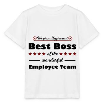 Patron, Patron et Manager - T-shirt bio MINI CREATOR Stanley/Stella Enfant - blanc - Devant - Maike (125cm)