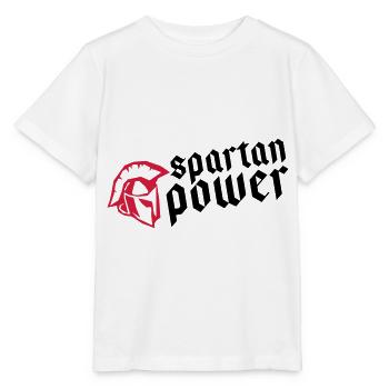 spartan power fitness gym helmet - Stanley/Stella MINI CREATOR Kids’ T-Shirt - white - Front - Maike (125cm)
