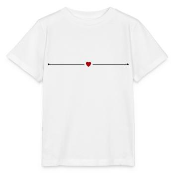 Heart arrow - Stanley/Stella MINI CREATOR Kids’ T-Shirt - white - Front - Maike (125cm)
