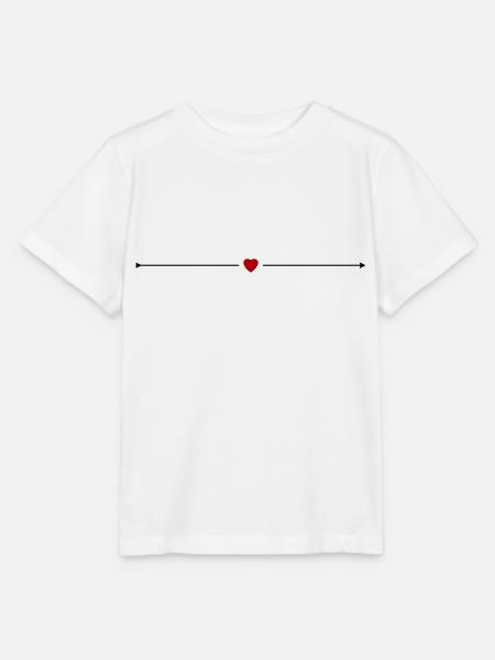 Herzpfeil - Stanley/Stella Kinder T-Shirt MINI CREATOR  - Weiß