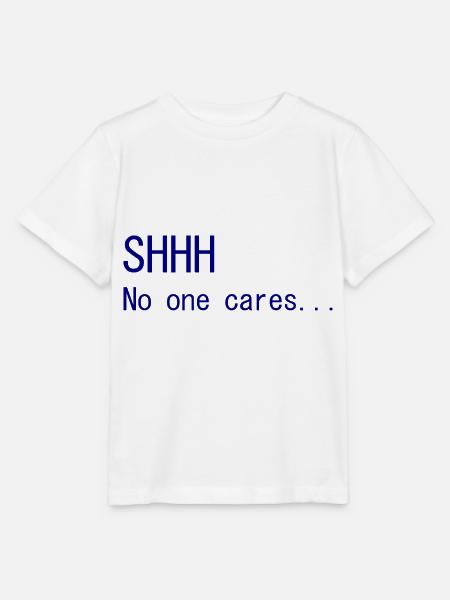 No one cares - Stanley/Stella Kinder T-Shirt MINI CREATOR  - Weiß