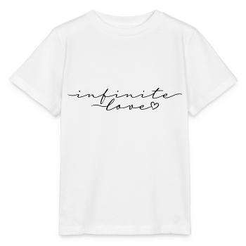 Unendliche Liebe Kalligrafie Schrift - Stanley/Stella Kinder T-Shirt MINI CREATOR  - Weiß - Vorne - Maike (125cm)