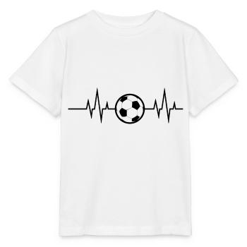 Heartbeat - Heartbeat / Football - Kicker - Stanley/Stella MINI CREATOR Kids’ T-Shirt - white - Front - Maike (125cm)