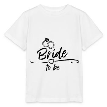 Bride to be - Junggesselnabschied - Stanley/Stella Kinder T-Shirt MINI CREATOR  - Weiß - Vorne - Maike (125cm)