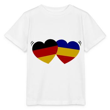 Partenariat Roumanie Allemagne - T-shirt bio MINI CREATOR Stanley/Stella Enfant - blanc - Devant - Maike (125cm)