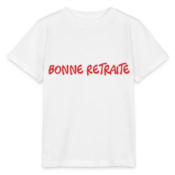 RETRAITE. RETRAITE. RETRAITEE. RETRAITE - T-shirt bio MINI CREATOR Stanley/Stella Enfant - blanc - Devant - Maike (125cm)