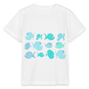 Fish, South Seas, Sea, Maritime, Mediterranean Croatia - Stanley/Stella MINI CREATOR Kids’ T-Shirt - white - Front - Maike (125cm)