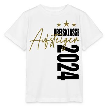 Aufsteiger Kreisklasse 2024 Aufstiegstrikot - Stanley/Stella Kinder T-Shirt MINI CREATOR  - Weiß - Vorne - Maike (125cm)