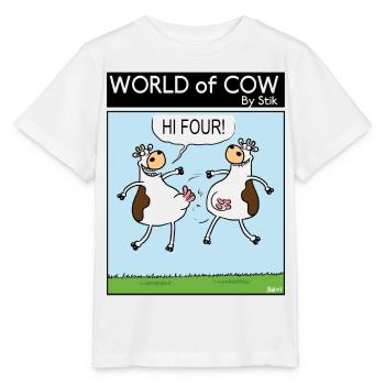 HI FOUR! - Stanley/Stella MINI CREATOR Kids’ T-Shirt - white - Front - Maike (125cm)