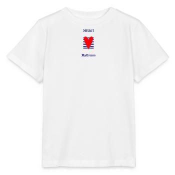 MERCI. MAÎTRESSE. MERCI MAÎTRESSE. MAITRESSE - T-shirt bio MINI CREATOR Stanley/Stella Enfant - blanc - Devant - Maike (125cm)