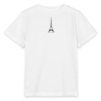 Eiffel tower - Stanley/Stella MINI CREATOR Kids’ T-Shirt - white - Front - Maike (125cm)