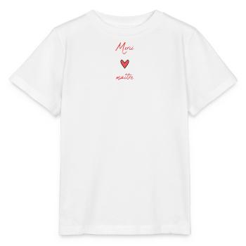 MASTER. MASTER. THANK YOU. THANK YOU, MASTER. MASTER - Stanley/Stella MINI CREATOR Kids’ T-Shirt - white - Front - Maike (125cm)