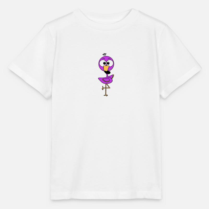 Flamingo Lila - Stanley/Stella Kinder T-Shirt MINI CREATOR - Weiß