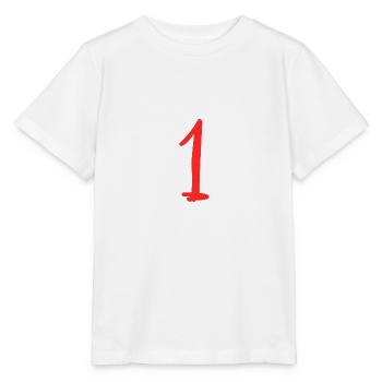 1 JAHR. 1. GEBURTSTAG. GEBURTSTAG 1 JAHR - Stanley/Stella Kinder T-Shirt MINI CREATOR  - Weiß - Vorne - Maike (125cm)