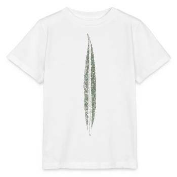 Feuille de saule / feuille / nature - T-shirt bio MINI CREATOR Stanley/Stella Enfant - blanc - Devant - Maike (125cm)
