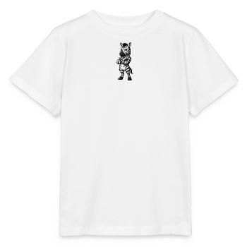 Cooles Zebra Selbstbewusst Cartoon Gelassen - Stanley/Stella Kinder T-Shirt MINI CREATOR  - Weiß - Vorne - Maike (125cm)