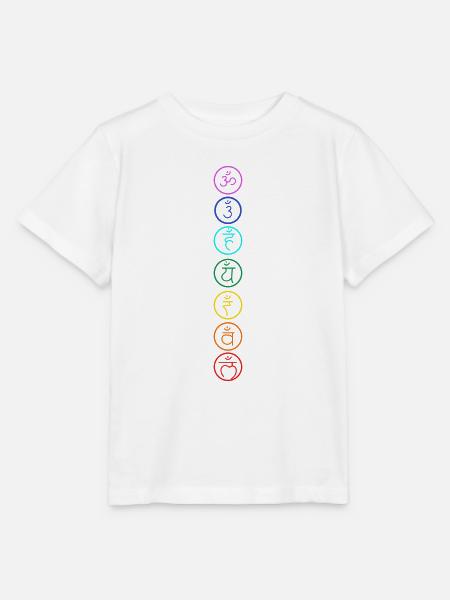 Chakra Om mantra - Stanley/Stella Kinder T-Shirt MINI CREATOR - Weiß