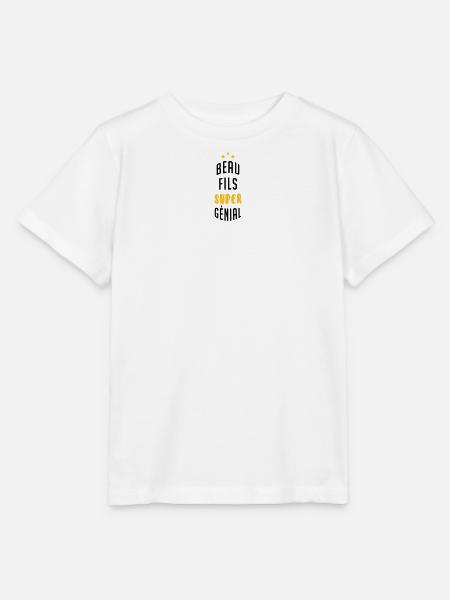 belle-fille / beau-fils / beau fils / belle fille - T-shirt bio MINI CREATOR Stanley/Stella Enfant - blanc