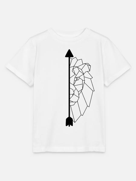 Geometrischer Löwe - Stanley/Stella Kinder T-Shirt MINI CREATOR  - Weiß