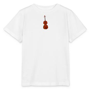 schöne rotbraune von Hand gezeichnete Violine - Stanley/Stella Kinder T-Shirt MINI CREATOR  - Weiß - Vorne - Maike (125cm)