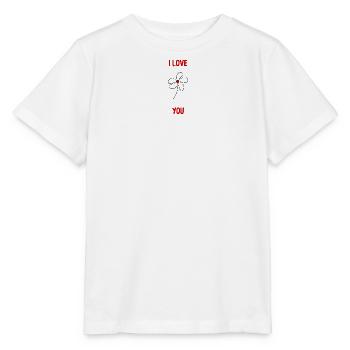 VALENTINE'S DAY. Bachelorette party. I LOVE YOU. I LOVE YOU. LOVE - Stanley/Stella MINI CREATOR Kids’ T-Shirt - white - Front - Maike (125cm)