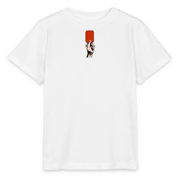 carton rouge en main illustration football football - T-shirt bio MINI CREATOR Stanley/Stella Enfant - blanc - Devant - Maike (125cm)