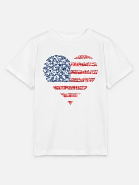 USA America - Stanley/Stella Kinder T-Shirt MINI CREATOR  - Weiß
