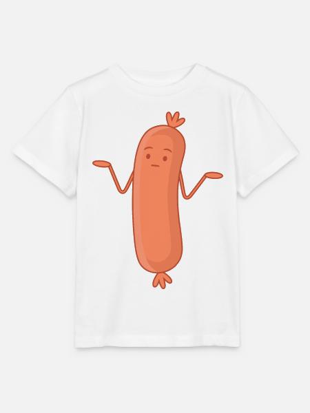 Bockwurst Wurst Achselzucken Wurscht Wurst Egal - Stanley/Stella Kinder T-Shirt MINI CREATOR  - Weiß