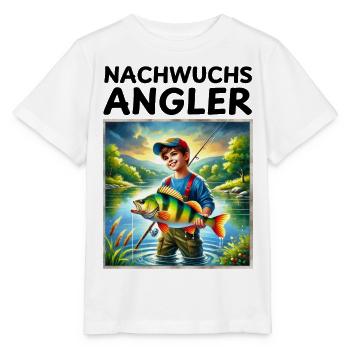 Young Anglers - Perch Motif Kids - Stanley/Stella MINI CREATOR Kids’ T-Shirt - white - Front - Maike (125cm)