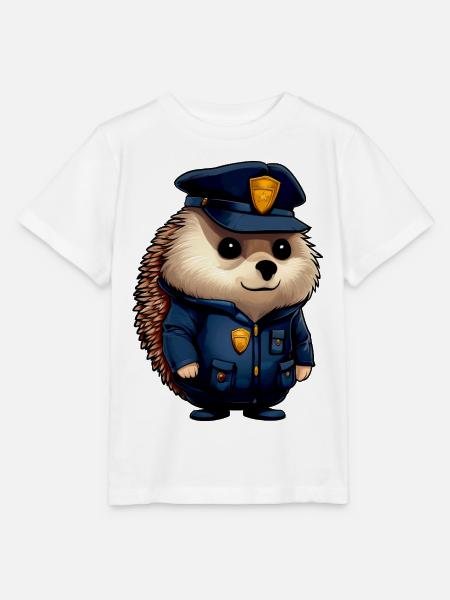 Igel Polizei - Stanley/Stella Kinder T-Shirt MINI CREATOR - Weiß