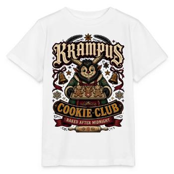 Krampus Cookie Club Baked After Midnight - Stanley/Stella MINI CREATOR Kids’ T-Shirt - white - Front - Maike (125cm)