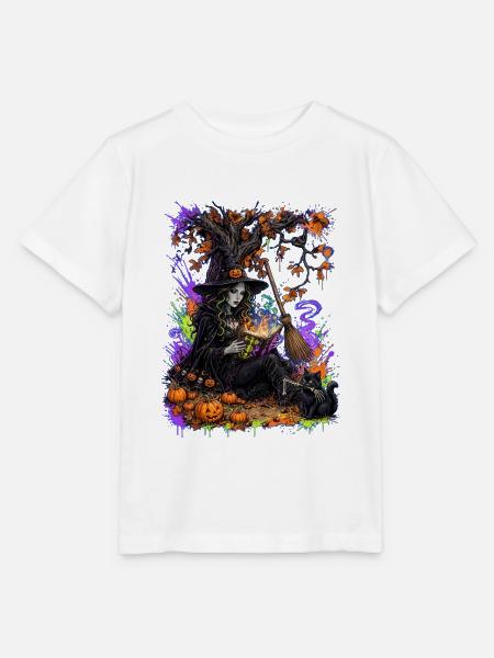 Hexen – Grimoire-Hexe - Stanley/Stella Kinder T-Shirt MINI CREATOR - Weiß