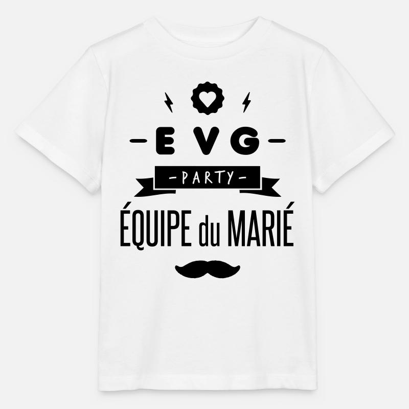 EVG party - T-shirt bio MINI CREATOR Stanley/Stella Enfant - blanc