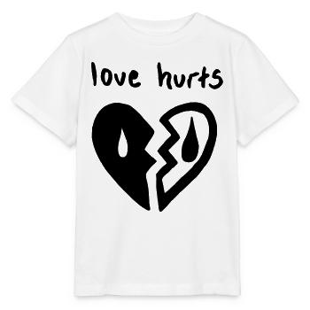Love Hurts. Liebe tut weh - Stanley/Stella Kinder T-Shirt MINI CREATOR  - Weiß - Vorne - Maike (125cm)