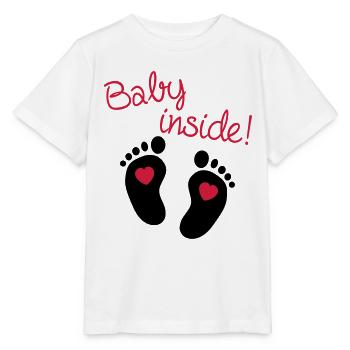 Baby Inside - Stanley/Stella MINI CREATOR Kids’ T-Shirt - white - Front - Maike (125cm)