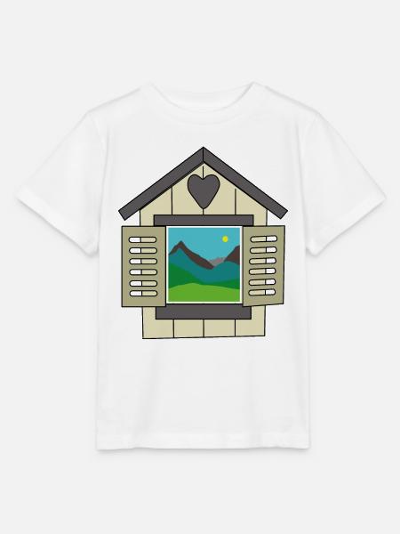 Fenster der Welt - Stanley/Stella Kinder T-Shirt MINI CREATOR - Weiß
