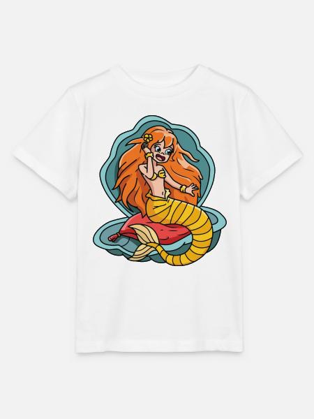 Meerjungfrau - Stanley/Stella Kinder T-Shirt MINI CREATOR  - Weiß