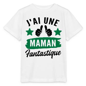 j ai une maman fantastique - T-shirt bio MINI CREATOR Stanley/Stella Enfant - blanc - Devant - Maike (125cm)