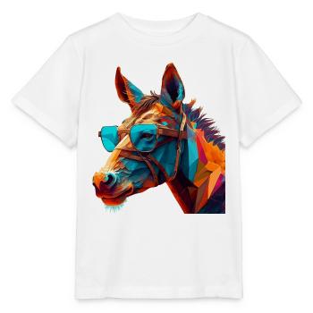 Donkeys with glasses are not always stubborn - Stanley/Stella MINI CREATOR Kids’ T-Shirt - white - Front - Maike (125cm)