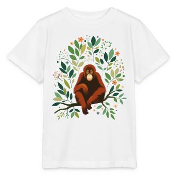 Orang-outan - T-shirt bio MINI CREATOR Stanley/Stella Enfant - blanc - Devant - Maike (125cm)